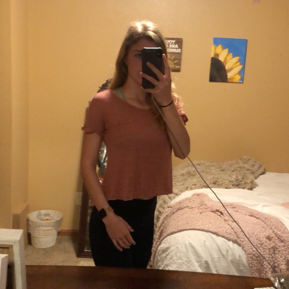 Cute Pink Rose top